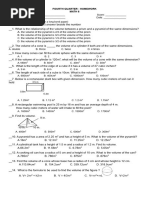 Volume Practice Test and Answers | PDF | Volume | Geometry