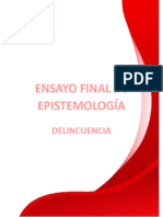 Ensayo Final de Epistemología Delincuencia