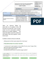 Guia Matematicas 7 Grado Operaciones Con Numeros Enteros Multiplizacion y Division