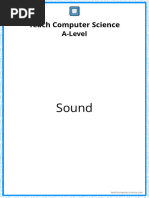 A-Level Answer Sheet - 31B Sound