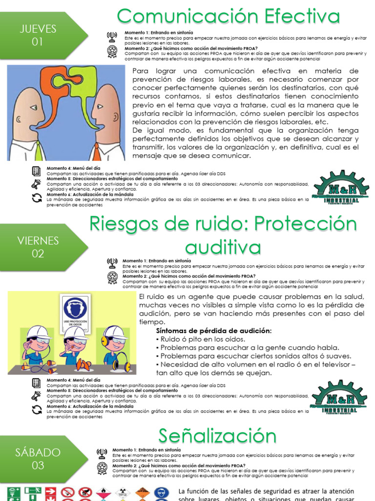 Seguridad y Prevención de Riesgos Laborales | PDF | Residuos | ruido