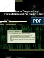 Lesson1 (Part 2) - PLDL - Introduction To Program Logic Formulation and Program Coding