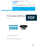 Ford Explorer 2008 Fuse Box - Fuse Box Info - Location - Diagram