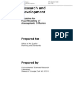 Guideline For Fluid Modeling of Atmospheric Diffusion