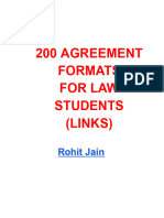 200 Agreement Formats