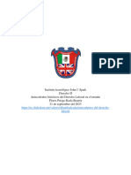 Antecedentes Históricos Del Derecho Laboral