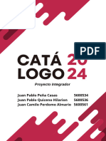 Documento A4 Catálogo de Productos Sencillo Magenta