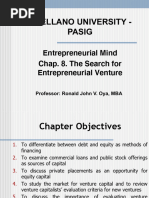 Chap. 8. The Search For Entrepreneurial Ventures New