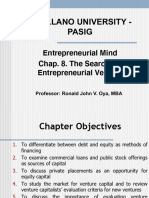 Chap. 8. The Search For Entrepreneurial Ventures New