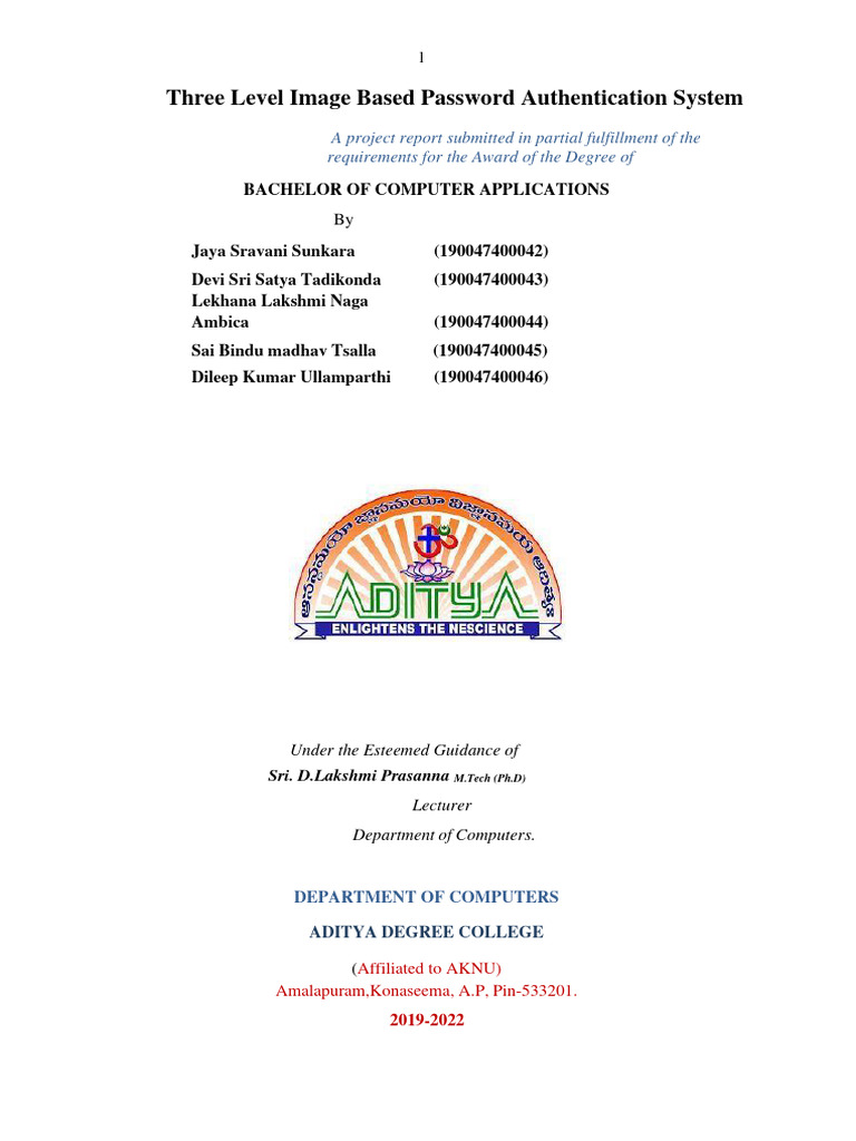 Three-Level Image Password Security System | PDF | Password | Computer ...