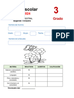 Tercer Grado B Examen 2 Trimestral 2023 2024