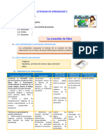 D2 A2 SESION REL. La creación de Dios