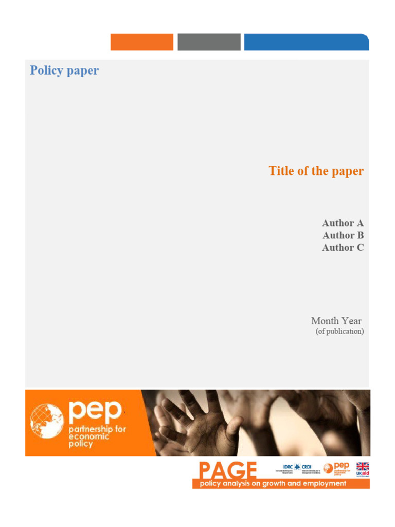 Policy Paper on Economic Research Findings | PDF | Policy | Decision Making