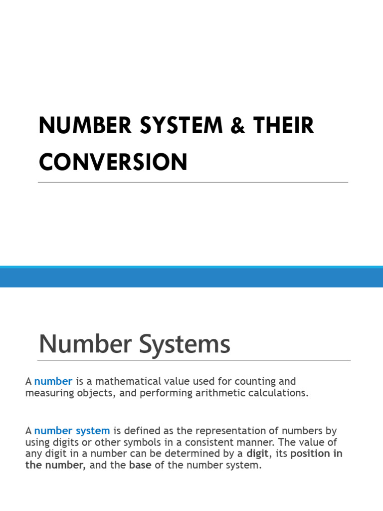 Number System Conversions Explained | PDF | Elementary Mathematics ...