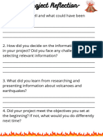 Project Reflection Sheet Y6