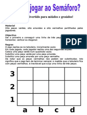 Semáforo, PDF, Jogos