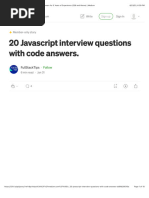 "Top 25 JavaScript Interview Questions and Answers For 5 Years of Experience (ES6 and Above) - Medium