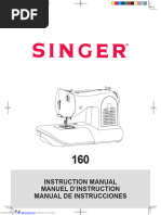 Singer 160 Sewing Machine Instruction Manual