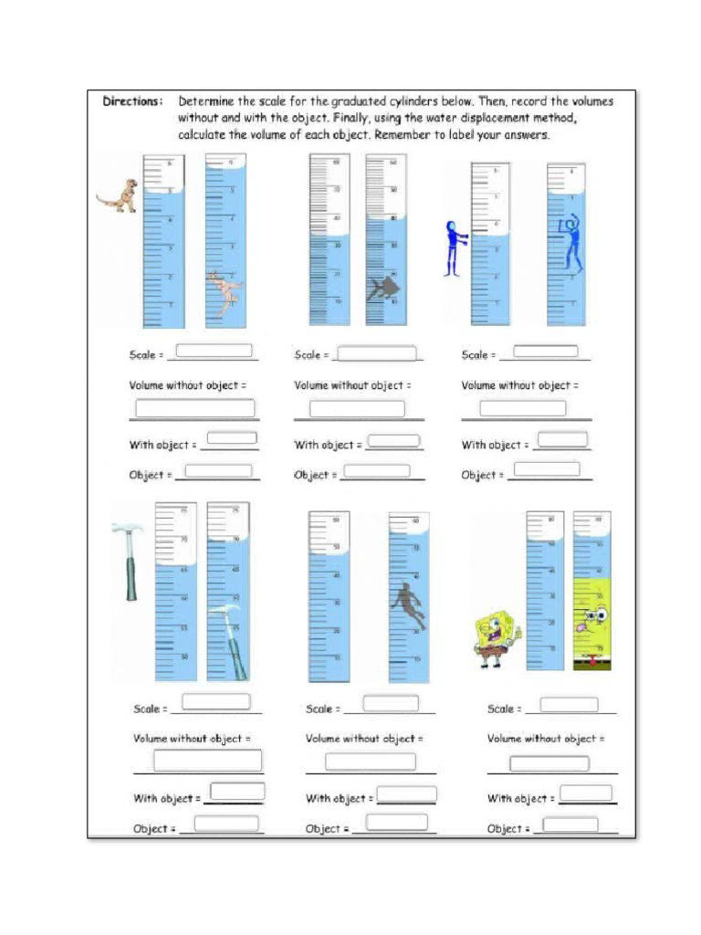 Displacement Method Worksheet | PDF