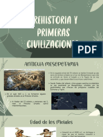 Prehustoria y Primeras Civilizaciones.