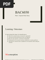 BAC6030 Week 3 - Expected Utility Theory