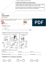 Evaluación Bimestre de Matemática y Ciencias Naturales