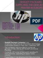 Packard - Supplying The Deskjet Printer in Europe
