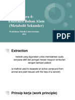 Acara 4 - Esktraksi Bahan Alam (Metabolit Sekunder)