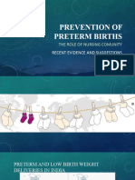 Prevention of Preterm Births