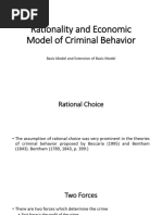 Unit 14 Rationality and Economic Model of Criminal Behavior