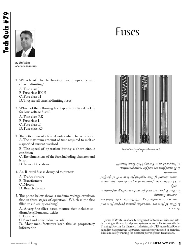 NWsp07Quiz79 Fuses | PDF | Computers