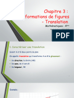 Chapitre 3: Transformations de Figures - Translation: Mathématiques: 4