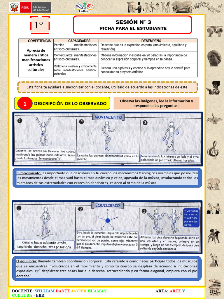 Expresión Corporal y Movimiento en Danza | PDF | Bailes | Lenguaje corporal