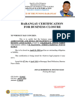 CERTIFICATE BUSINESS CLOUSURE A4 To Be Cloes