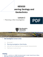 Lecture 2 - Planning a site investigation - handout