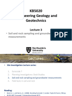 Lecture 3 - Soil and Rock Sampling - Handout