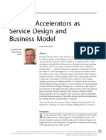 Start-up Accelerators as Service Design and Business Model