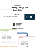 Lecture 5 - Introduction To Geology