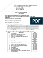 Post Qualifications Report (Punta)