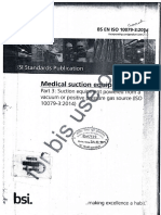 BS EN ISO 10079-3 2014 Medical Suction Equipment