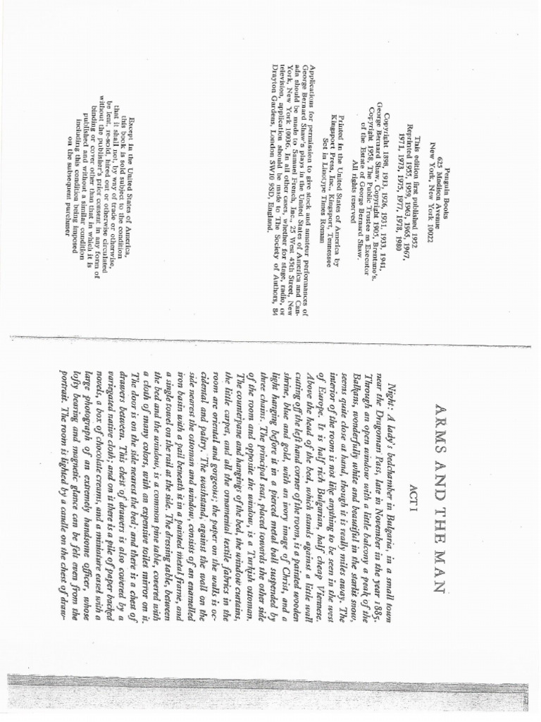 Arms and The Man 1 PDF