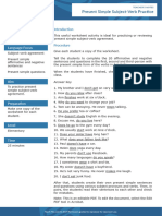 Present Simple Subject Verb Practice