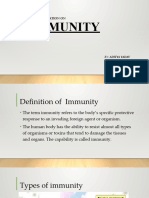 A Presentation On Immunity - Aj