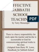 Effective Sabbath School Teaching