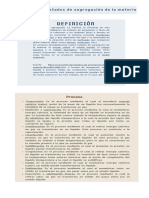 Infografía de Estados de Segregación de La Materia