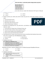 LATIHAN SOAL SKI Kelas VI