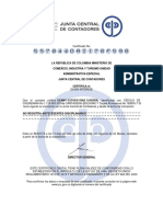 Certificado Junta de Contadores