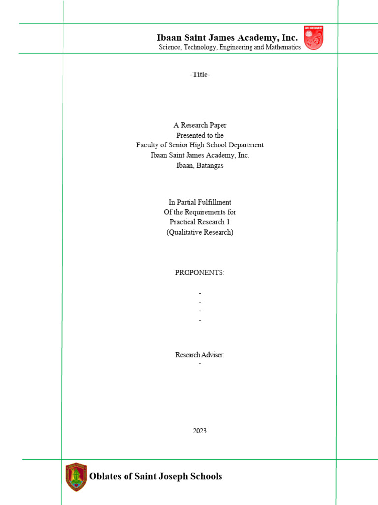 Research Paper on STEM at ISJA | PDF | Technology & Engineering