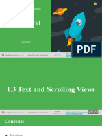 1.3 Text and Scrolling Views