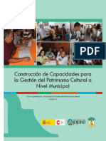 Construccion de Capacidades para La Gestion Del Patrimonio